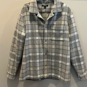 EXPRESS Mens Wool Blend Shirt Jacket size medium